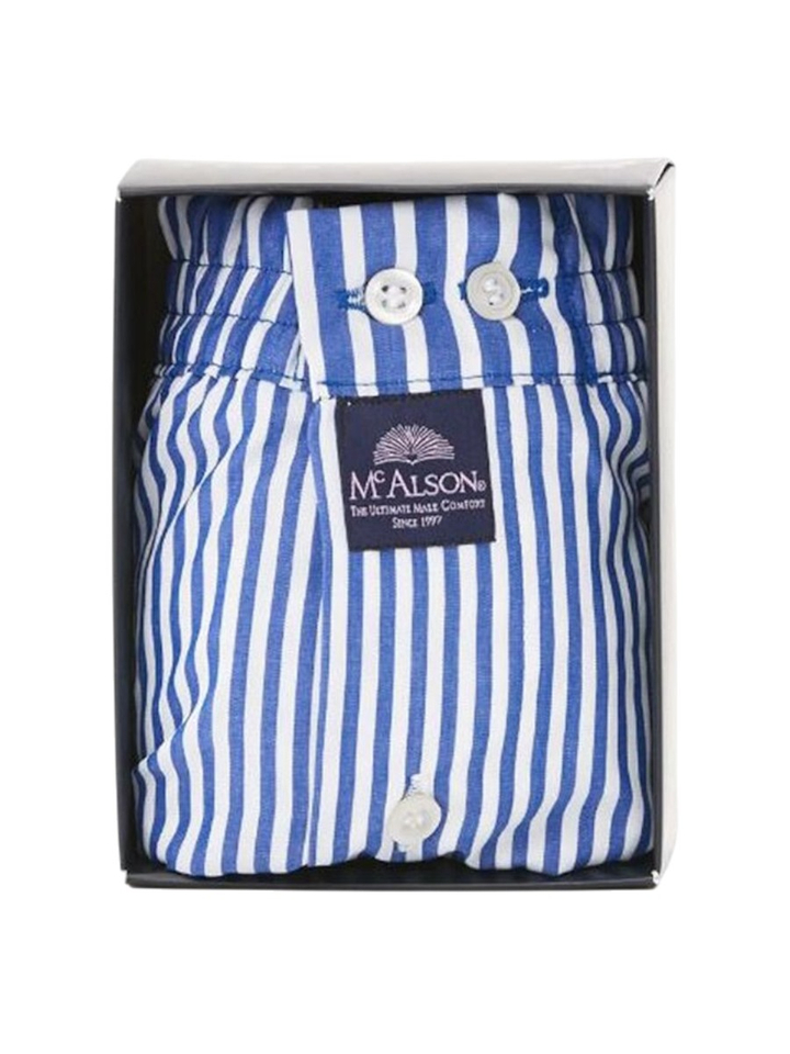 Striped royal blauwe gestreepte boxershort Mc Alson