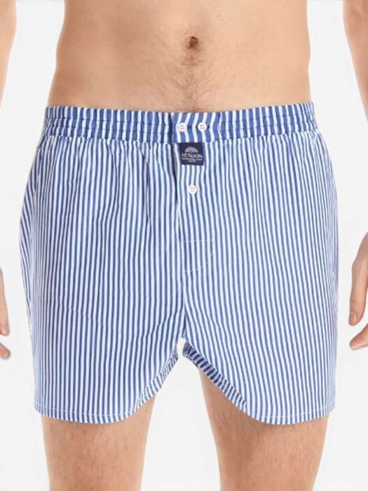 Striped royal blauwe gestreepte boxershort Mc Alson