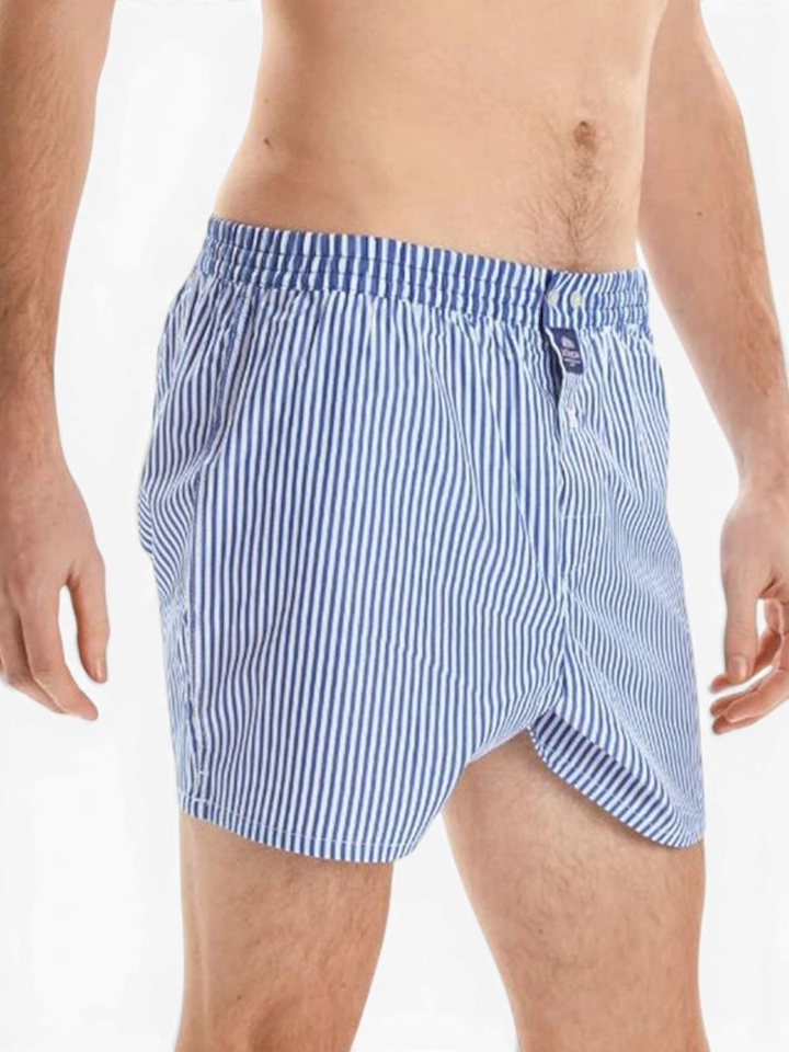 Striped royal blauwe gestreepte boxershort Mc Alson