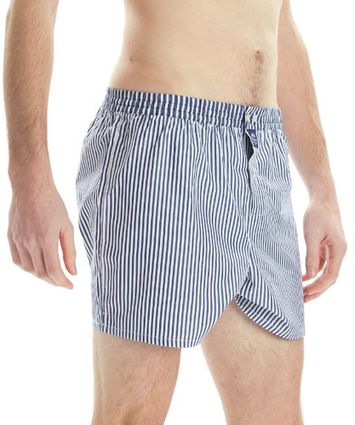 Wit met navy gestreepte boxershort Mc Alson
