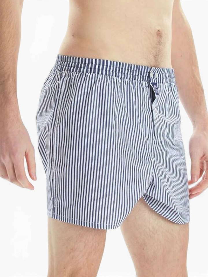 Wit met navy gestreepte boxershort Mc Alson