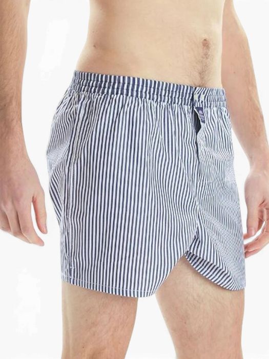 Wit met navy gestreepte boxershort Mc Alson