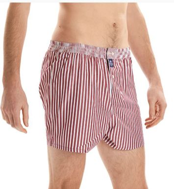 Burgundy gestreepte boxershort Mc Alson 