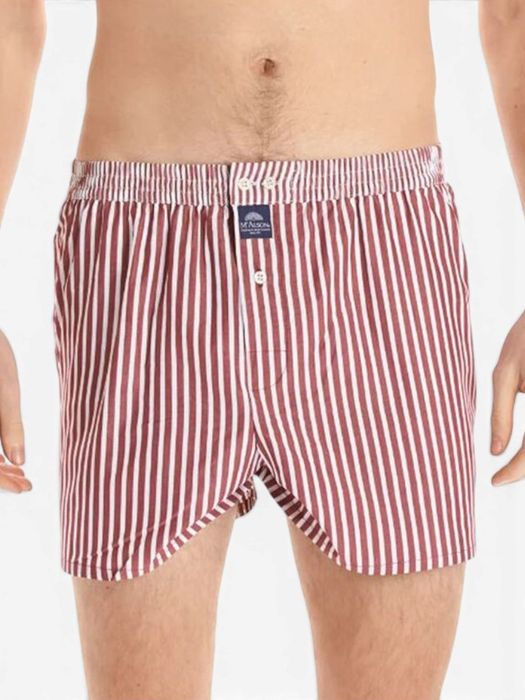 Burgundy gestreepte boxershort Mc Alson