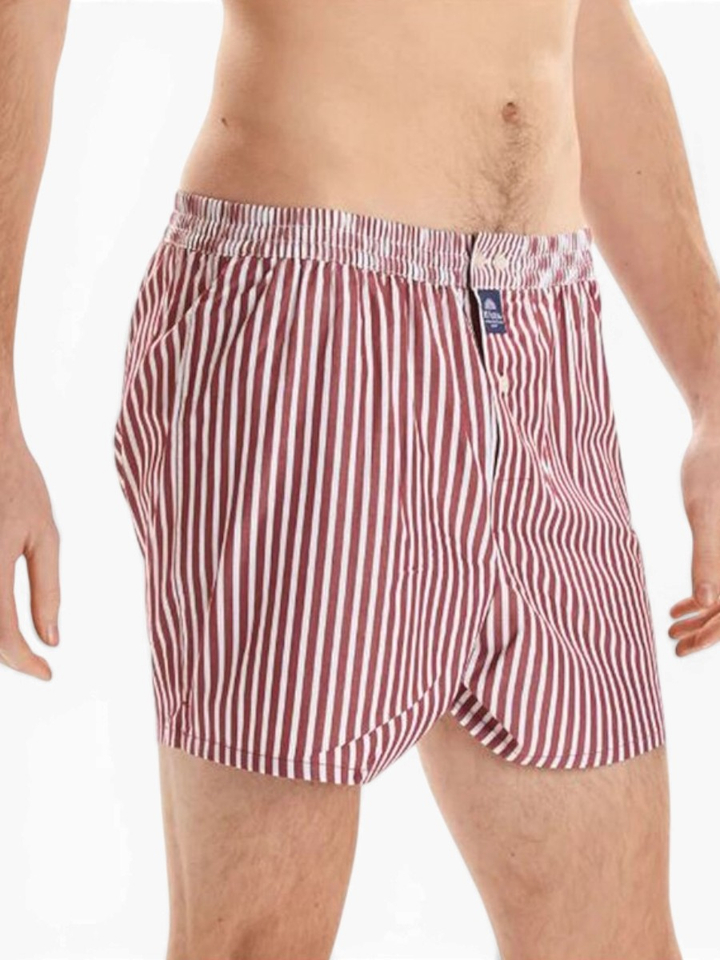 Burgundy gestreepte boxershort Mc Alson 