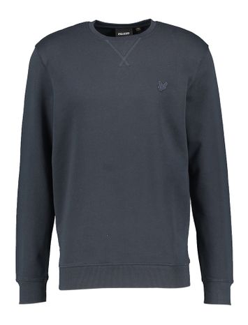 Donkerblauwe sweater met logo Lyle & Scott