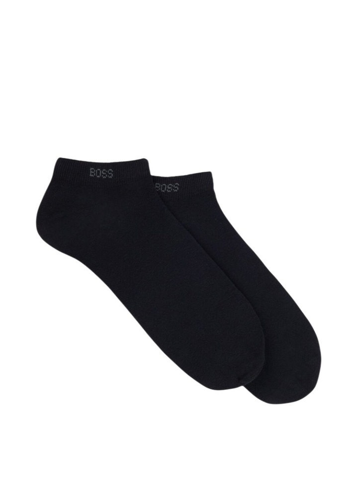 Zwarte korte kousen 2-pack Boss