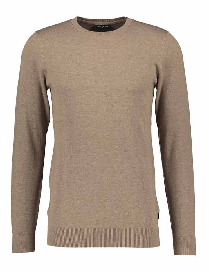 Beige pull met ronde hals Bart Saint Steve