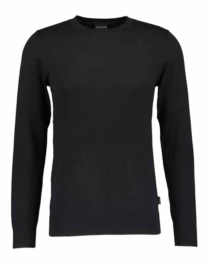 Zwarte pull met ronde hals Bart Saint Steve