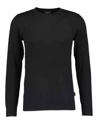 Saint Steve Zwarte pull met ronde hals Bart