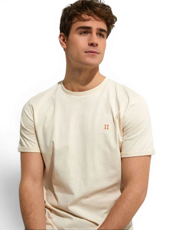 Ecru katoenen t-shirt met ronde hals Les Deux