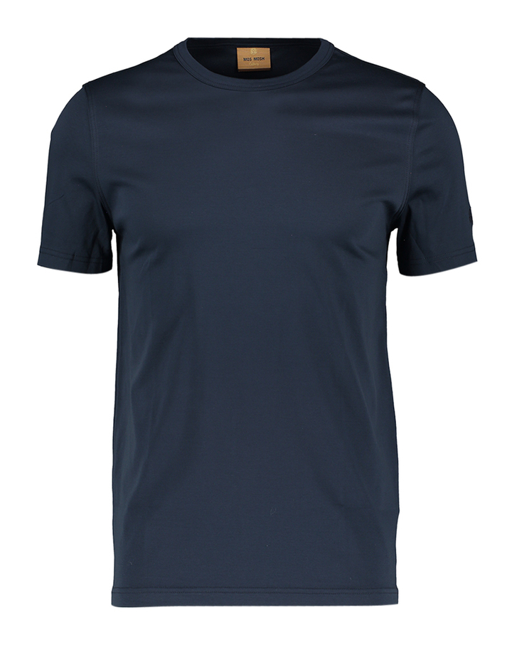 Blauwe t-shirt met ronde hals Mos Mosh