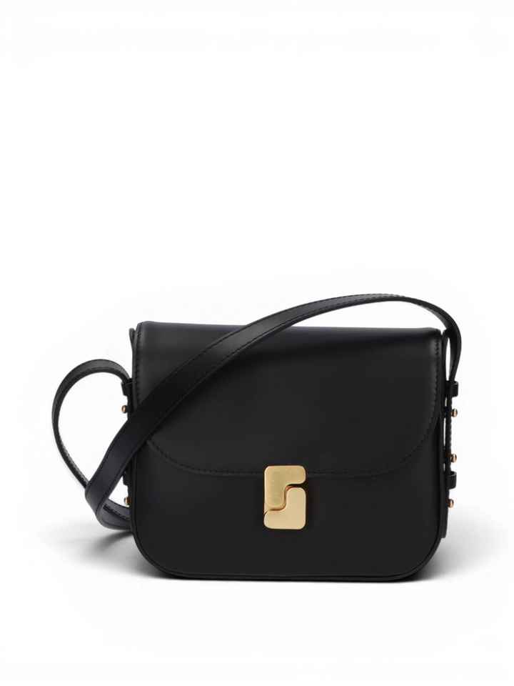 Zwarte crossbody met goudkleurige sluiting Soeur