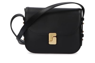 Zwarte crossbody met goudkleurige sluiting Soeur