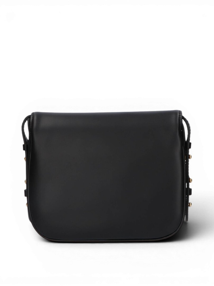 Zwarte crossbody met goudkleurige sluiting Soeur