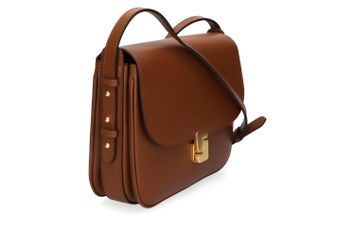 Coganckleurige crossbody met goudkleurige sluiting Soeur