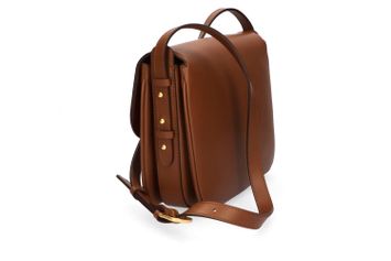 Coganckleurige crossbody met goudkleurige sluiting Soeur