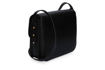 Zwarte crossbody met goudlkeurige sluiting Soeur