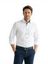 wit katoenen hemd slim fit met lange mouwen Venti