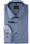 Blauw katoenen hemd met glans slim fit met lange mouwen Venti