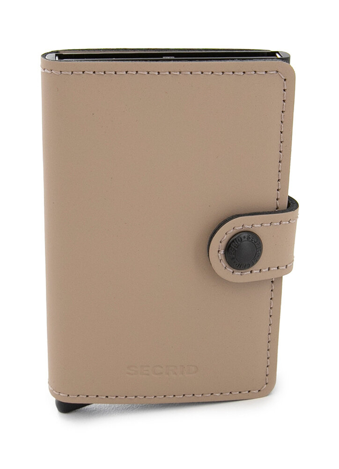 Beige miniwallet matte Secrid