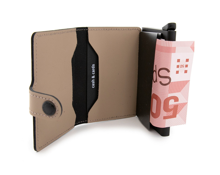 Beige miniwallet matte Secrid