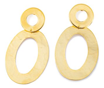Goudkleurige oorbellen Taim Creations
