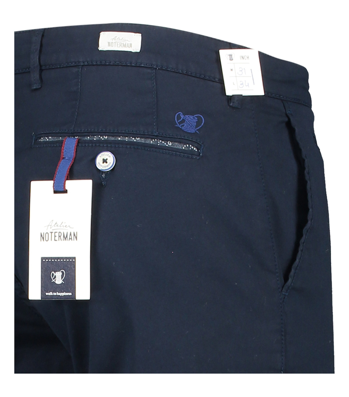 Blauwe slim fit broek Atelier Noterman