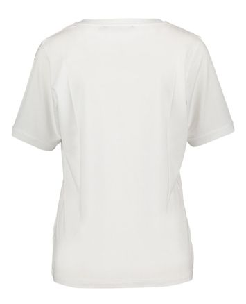 Witte t-shirt met V-hals Xandres