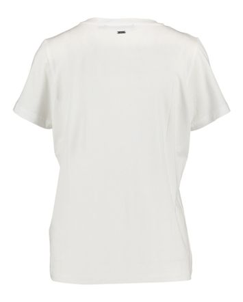 Witte t-shirt met ronde hals Xandres