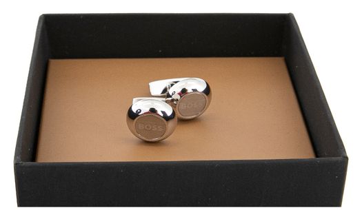 Zilverkleurige manchetteknopen Romeo Hugo Boss