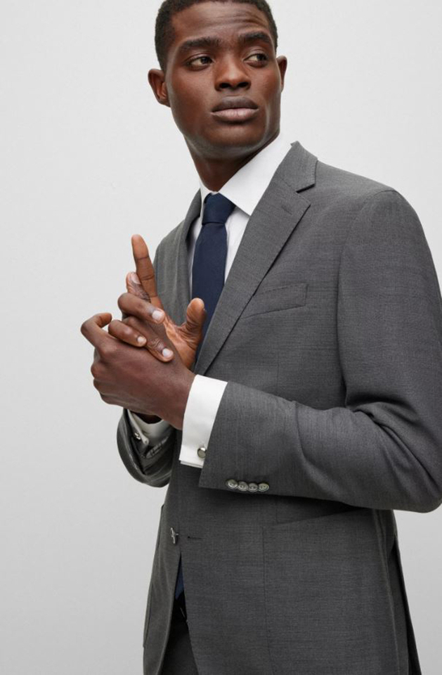 Zilverkleurige manchetteknopen Romeo Hugo Boss