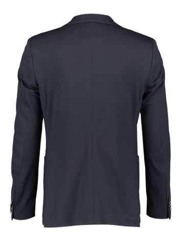 Donkerblauwe blazer met fluogele accenten Benvenuto