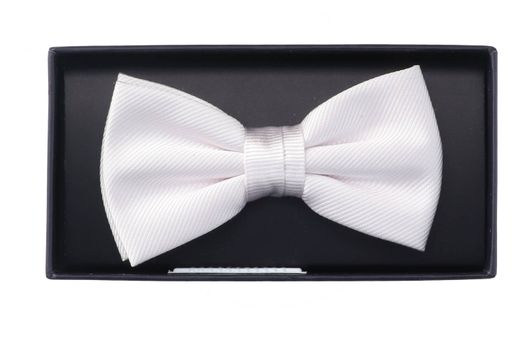 Witte zijden vlinderdas Profuomo Michaelis