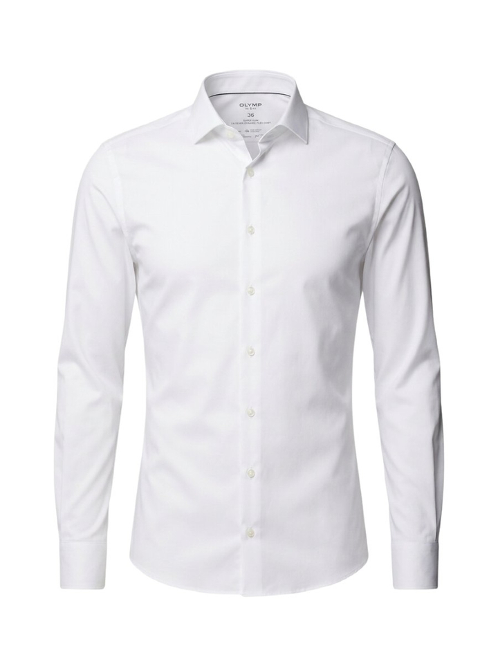 Wit hemd slim fit met lange mouwen Olymp