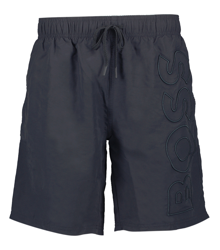 Donkerblauwe zwemshort met zakken Whale Boss