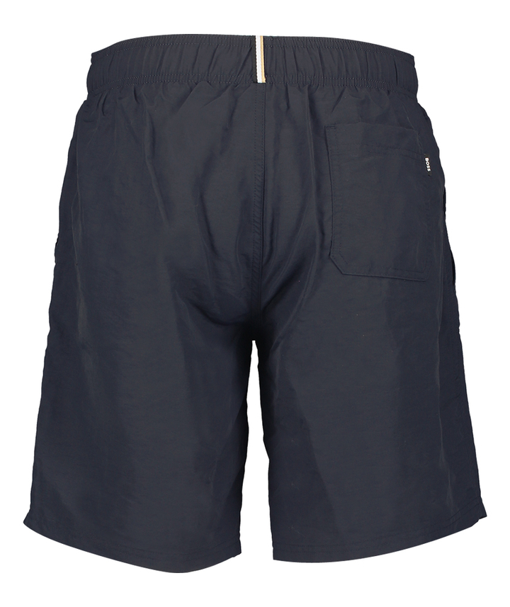 Donkerblauwe zwemshort met zakken Whale Boss