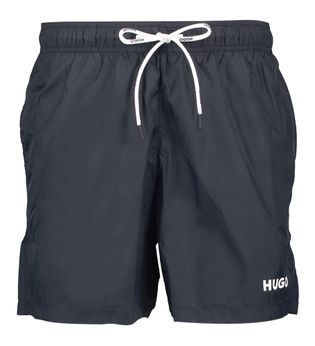Hugo Donkerblauwe zwemshort met zakken en wit merklogo Red