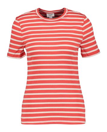 Rood gestreepte t-shirt Asta Saint-Tropez