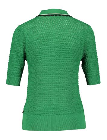 Groene polo met details aan de kraag Scotch & Soda