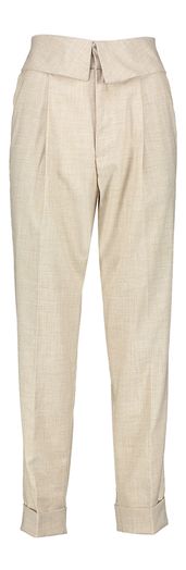 Beige wijde broek met detail aan de taille Scotch & Soda