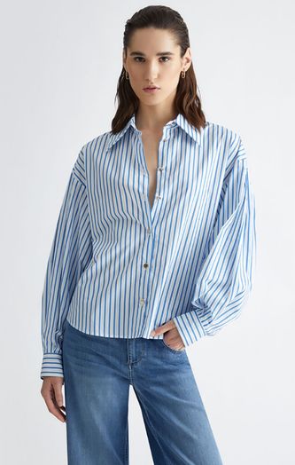 Gestreepte blouse met ballonmouwen Liu Jo