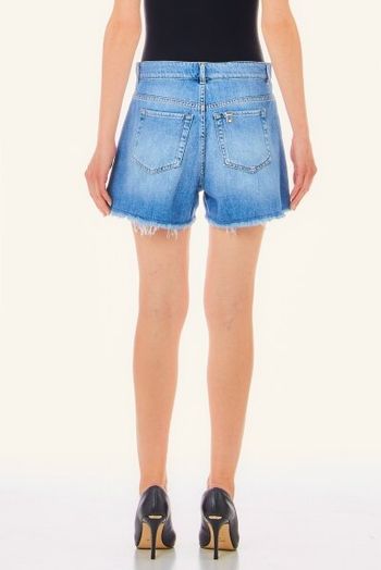 Blauwe jeans short met sierknopen Liu Jo