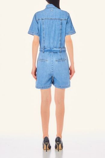 Blauwe jeans playsuit met riem Liu Jo