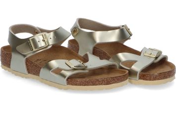 Goudkleurige sandalen met gespen Birkenstock