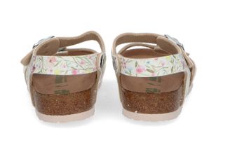 Witte sandalen in bloemenprint met gespen Birkenstock