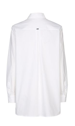 Lange witte bloes met knopen Habon Xandres