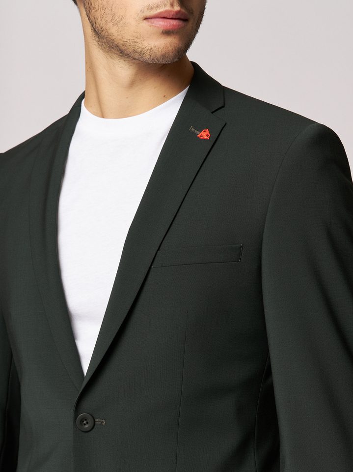 Donkergroene blazer Roy Robson 