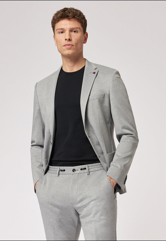 Grijze blazer Slim Fit Roy Robson