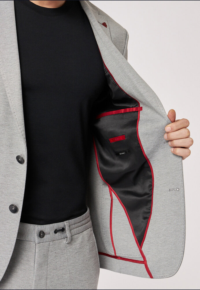 Grijze blazer Slim Fit Roy Robson